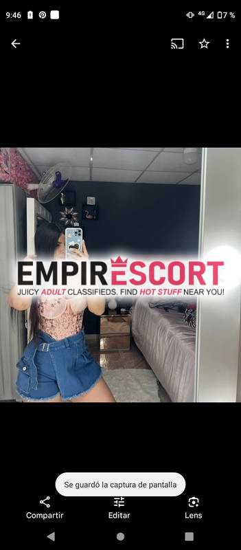 soy chica muy extrovertida y complaciente en cama estoy por pocos días en tu ciudad disponible las 24 horas espero tu mensaje para poderte atender