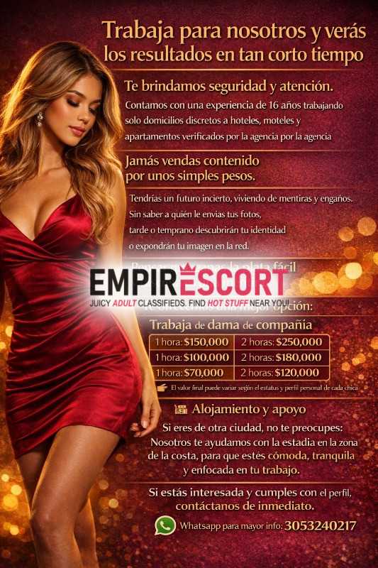 oferta de trabajo para mujeres chicas de mente abierta trabaja en tu tiempo libre y estudia escort prepago